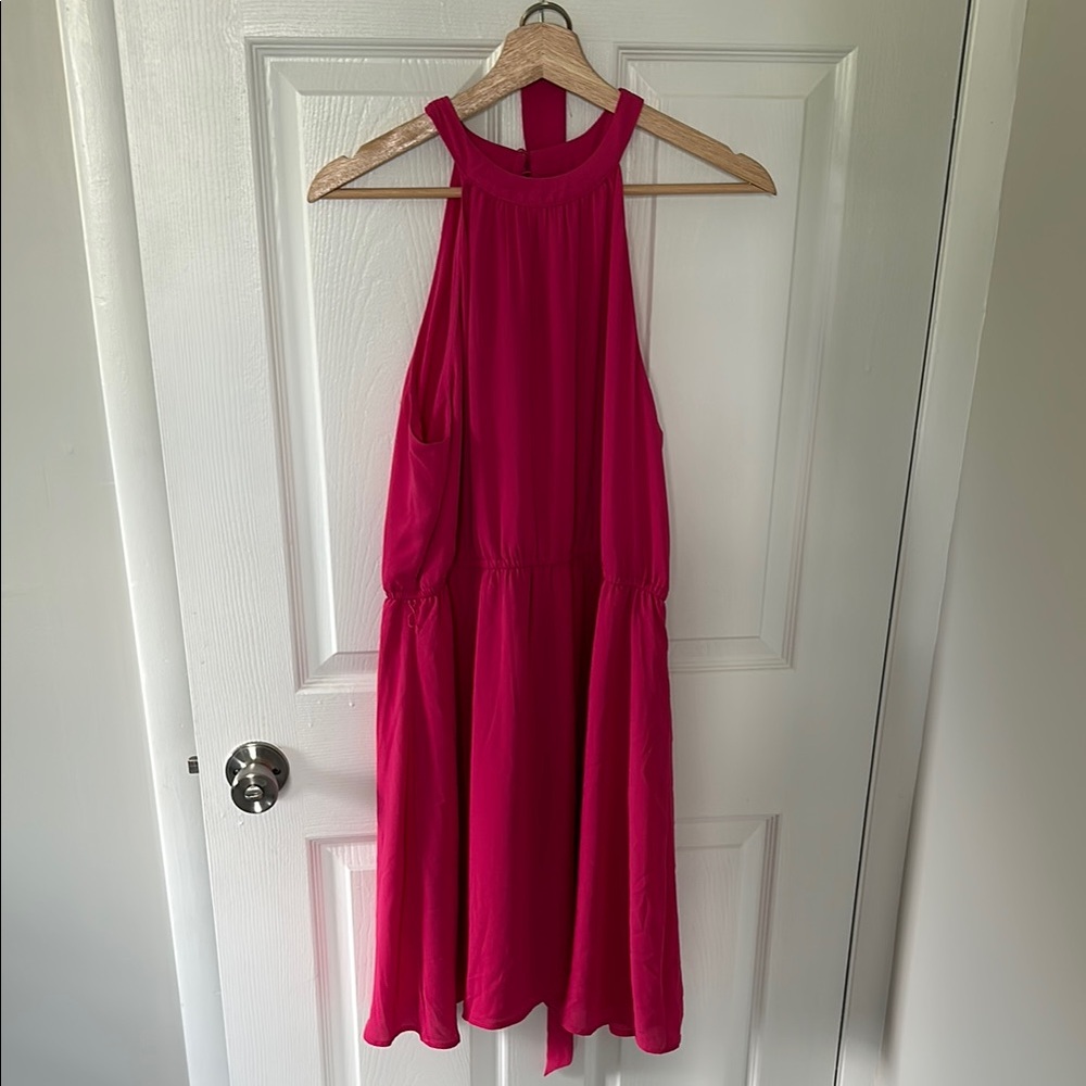 LOFT Pink Halter Sundress for Cocktail